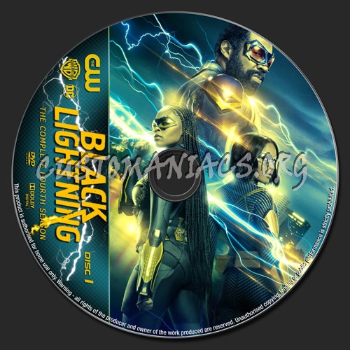 Black Lightning Season 4 dvd label