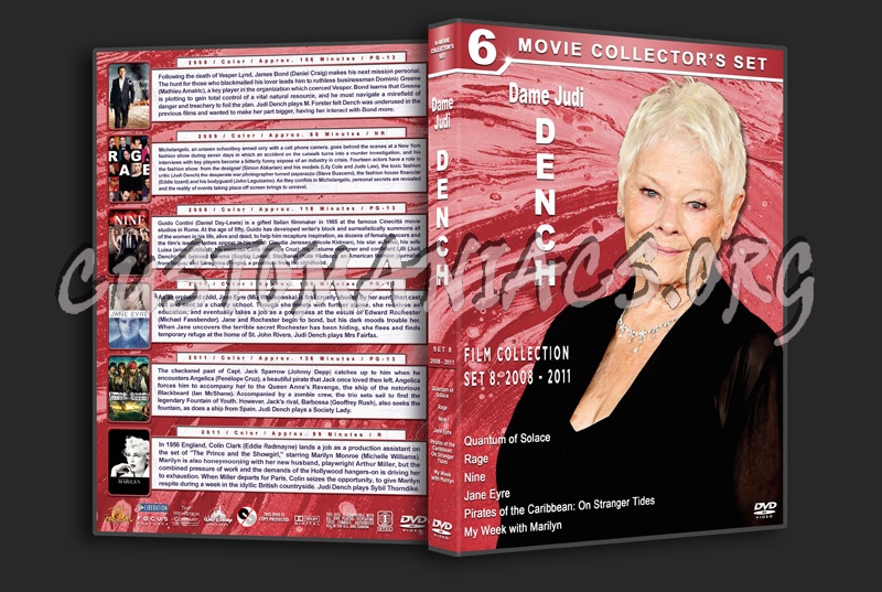 Judi Dench Filmography - Set 8 (2008-2011) dvd cover