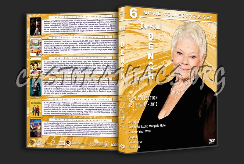 Judi Dench Filmography - Set 9 (2011-2015) dvd cover