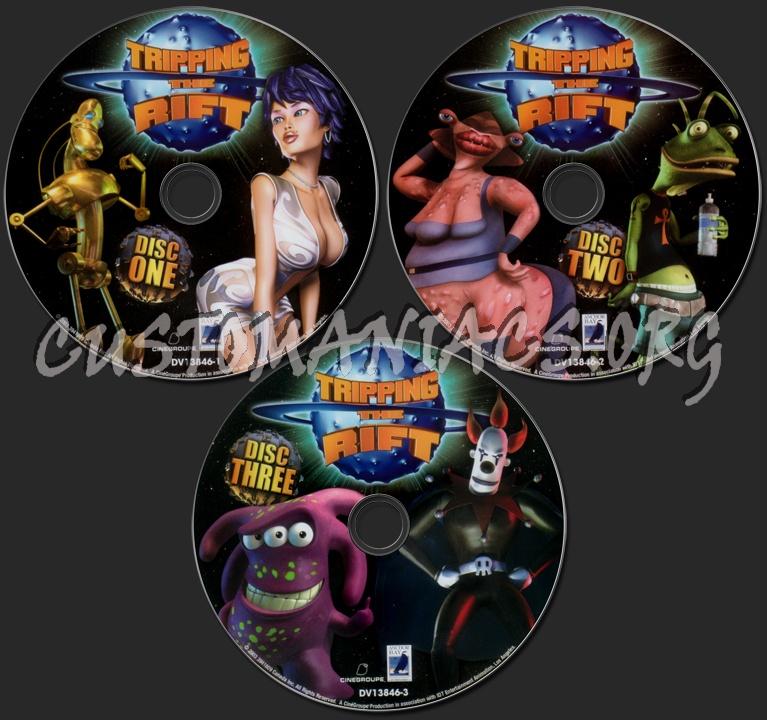 Tripping The Rift Season 1 dvd label