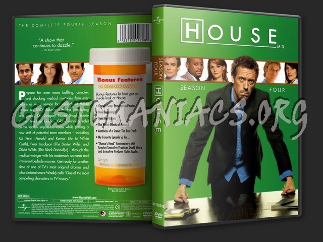 House MD Season Four dvd cover