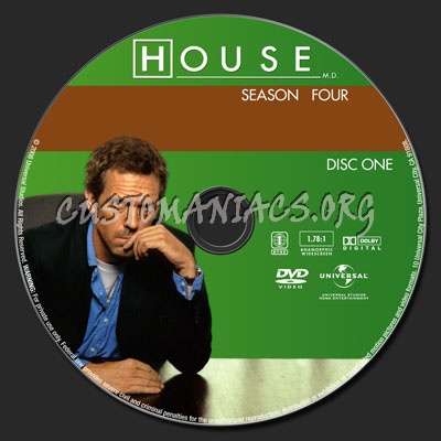 House MD Season 4 dvd label