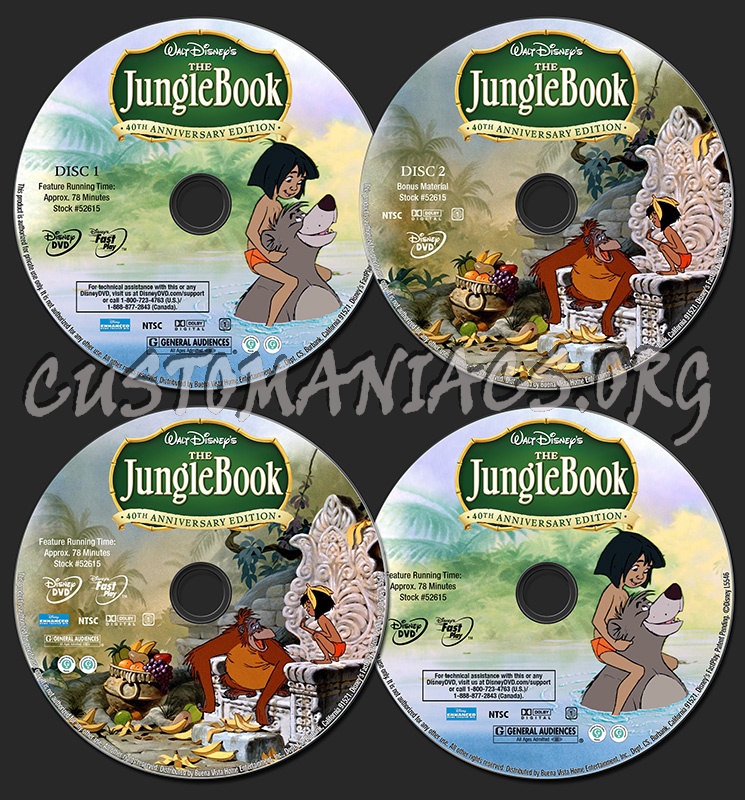 The Jungle Book dvd label
