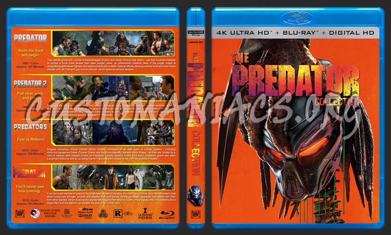 The Predator Collection (4K) blu-ray cover
