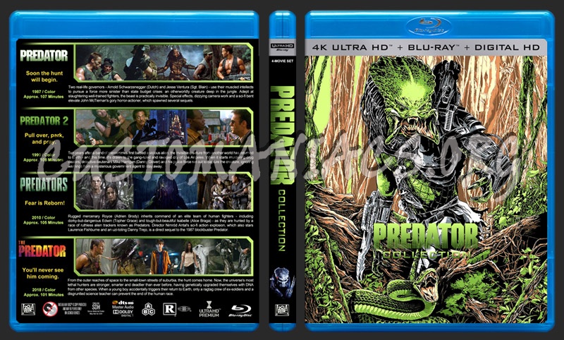 The Predator Collection (4K) blu-ray cover