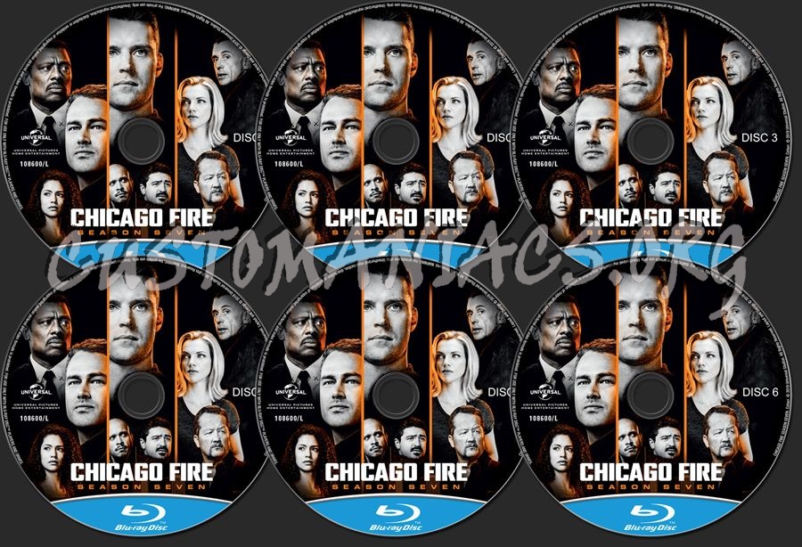 Chicago Fire Season 7 blu-ray label