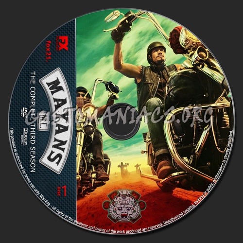 Mayans MC Season 3 dvd label