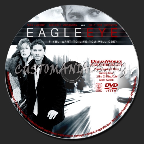 Eagle Eye dvd label