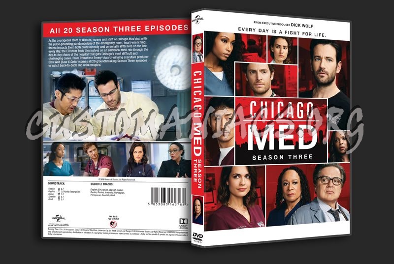 Chicago Med Season 3 dvd cover