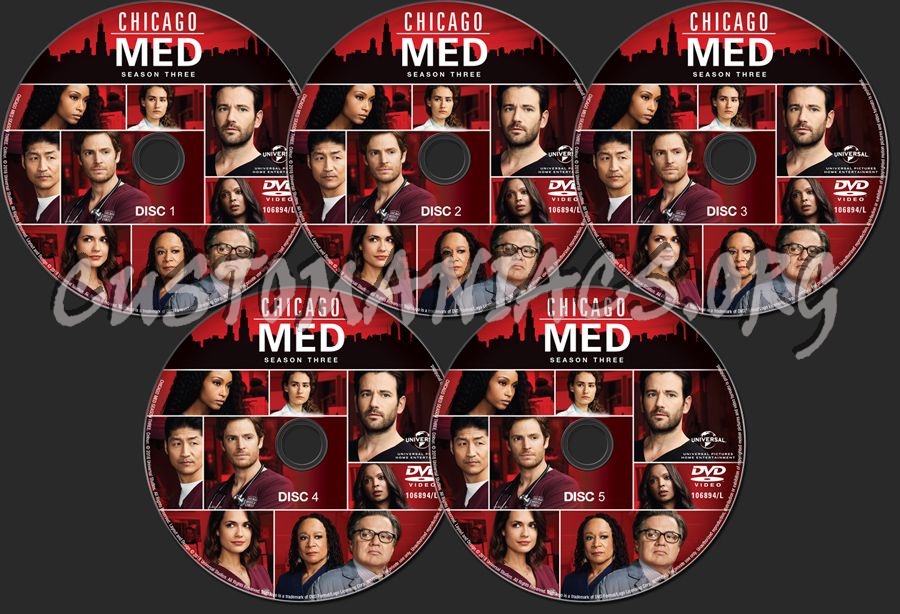 Chicago Med Season 3 dvd label