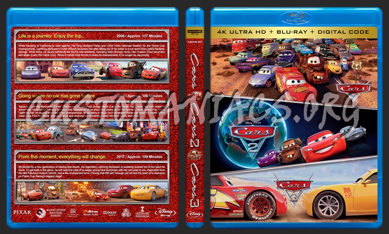 Cars Triple Feature (4K) blu-ray cover