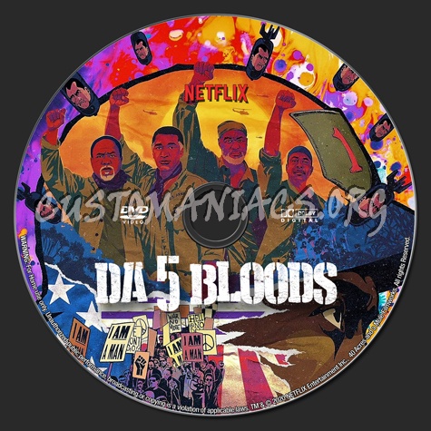 Da 5 Bloods (2020) dvd label