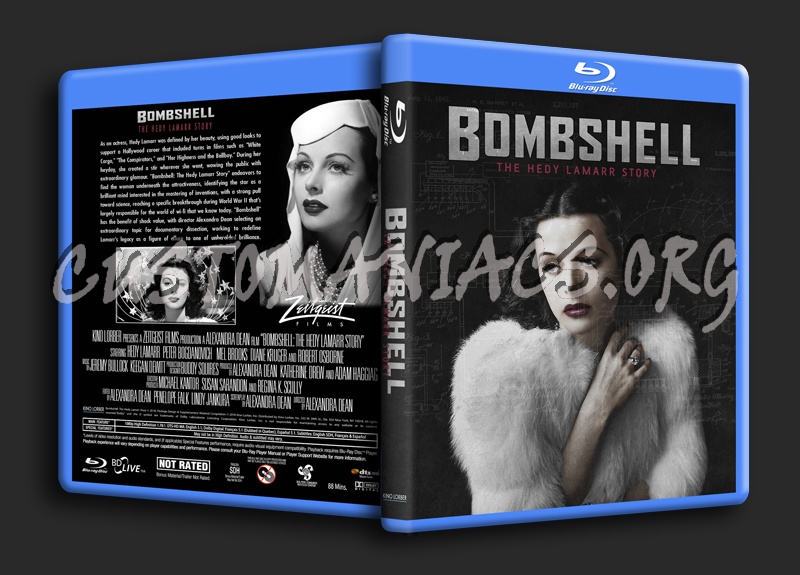 Bombshell: The Hedy Lamarr Story blu-ray cover