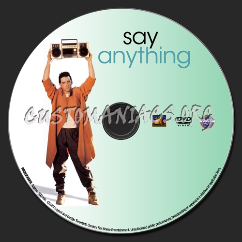 Say Anything dvd label