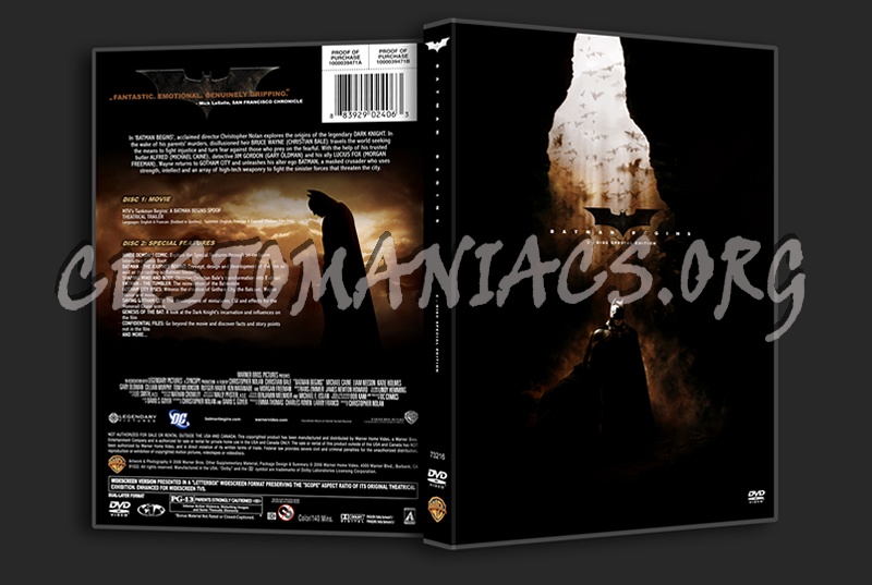 Batman Begins dvd cover