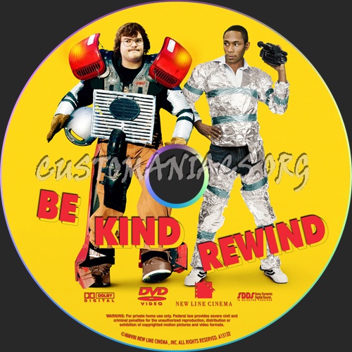 Be Kind Rewind dvd label