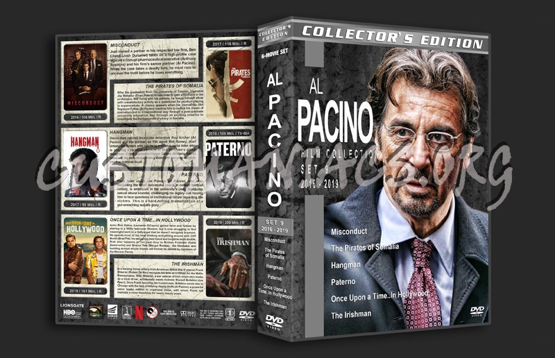 Al Pacino Film Collection - Set 9 (2016-2019) dvd cover