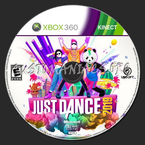 Kinect Just Dance (2019) dvd label