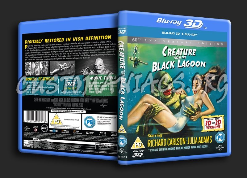 Creature from the Black Lagoon 3D blu-ray cover