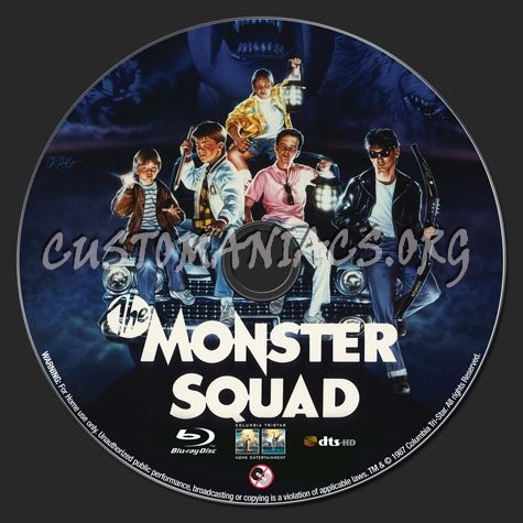 The Monster Squad (1987) blu-ray label