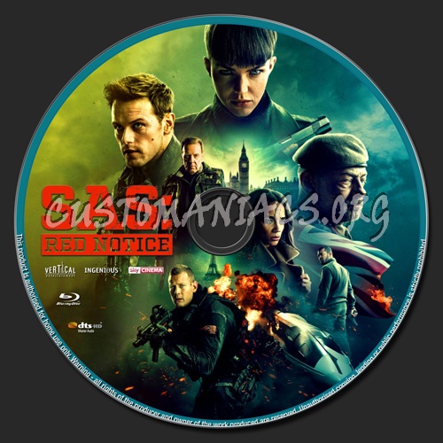 SAS:Red Notice blu-ray label