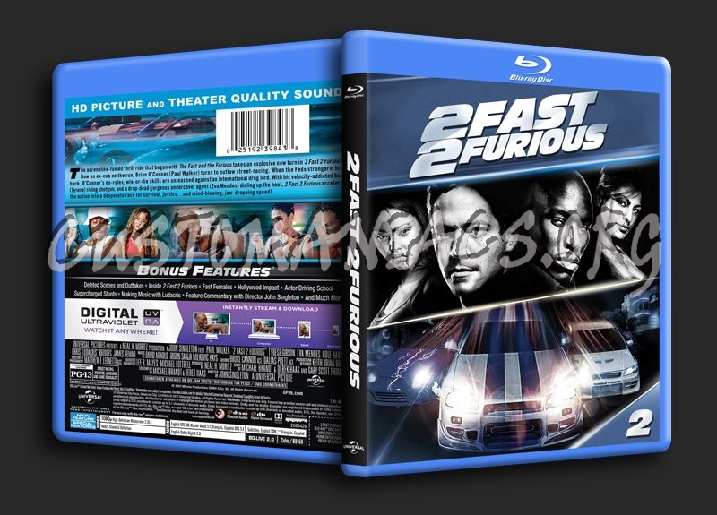 2 Fast 2 Furious blu-ray cover