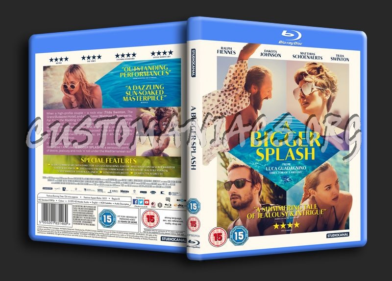 A Bigger Splash blu-ray cover