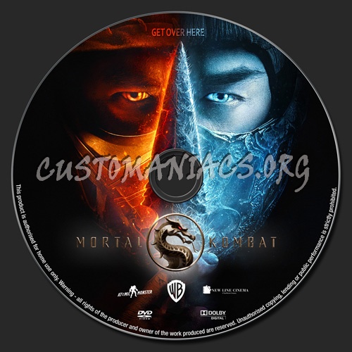 Mortal Kombat dvd label