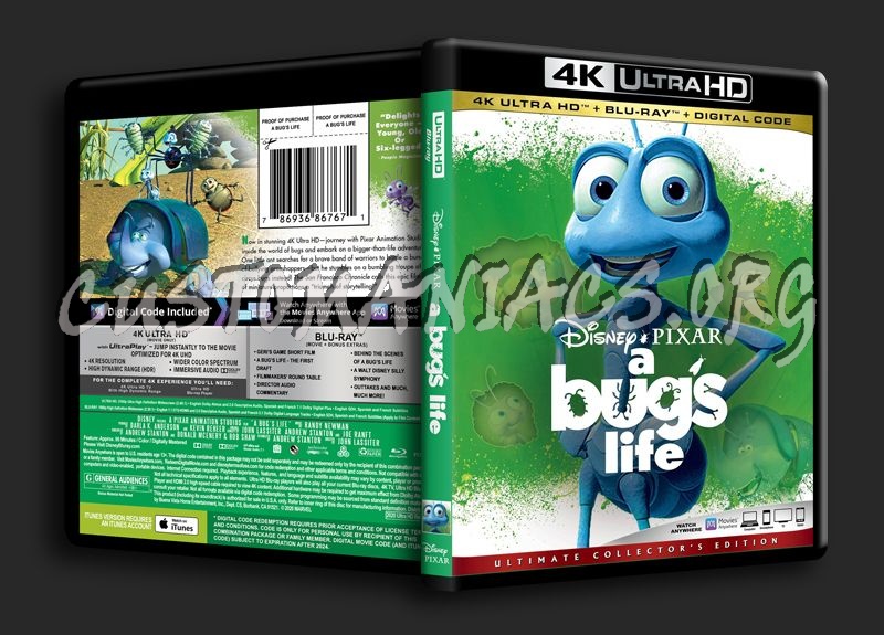 A Bug's Life 4K blu-ray cover