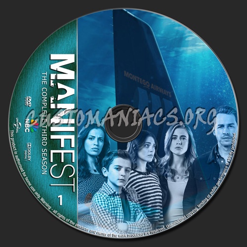 Manifest Season 3 dvd label