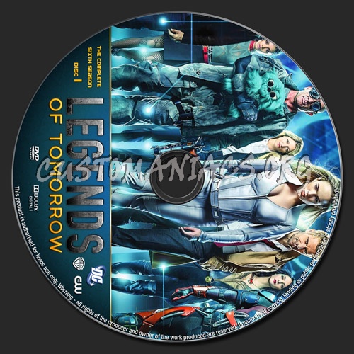 Legends Of Tomorrow Season 6 dvd label