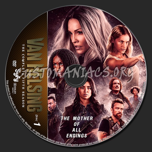 Van Helsing Season 5 dvd label