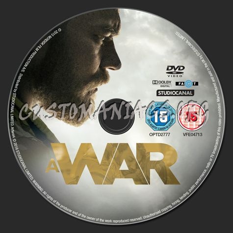 A War dvd label