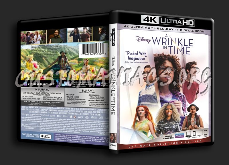 A Wrinkle in Time 4K blu-ray cover