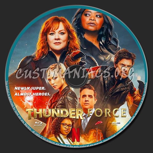 Thunder Force blu-ray label