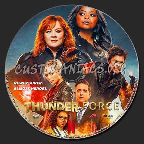 Thunder Force dvd label