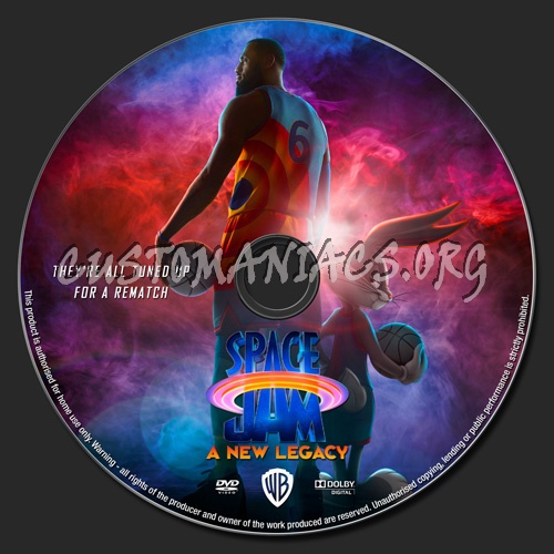 Space Jam A New Legacy dvd label
