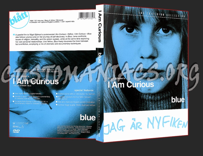 181 - I Am Curious - Blue dvd cover