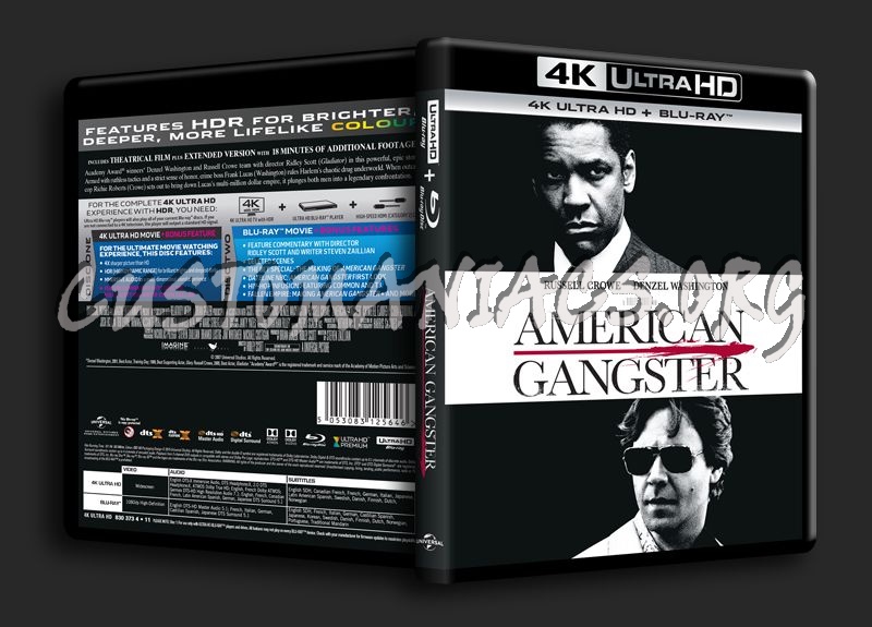 American Gangster 4K blu-ray cover