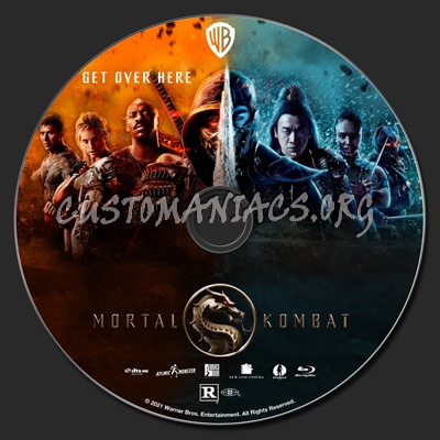 Mortal Kombat (2021) blu-ray label