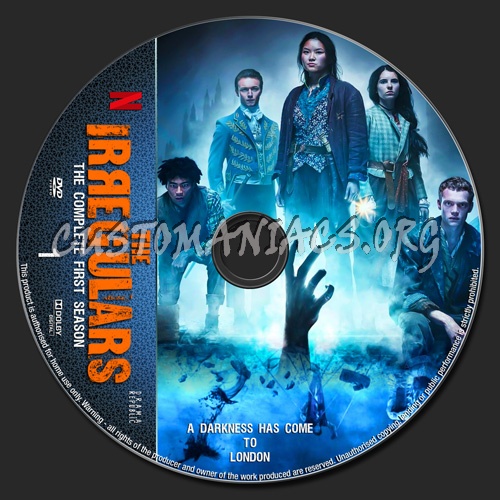 The Irregulars Season 1 dvd label