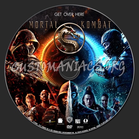 Mortal Kombat (2021) dvd label
