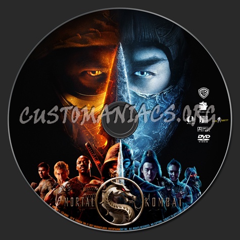 Mortal Kombat (2021) dvd label