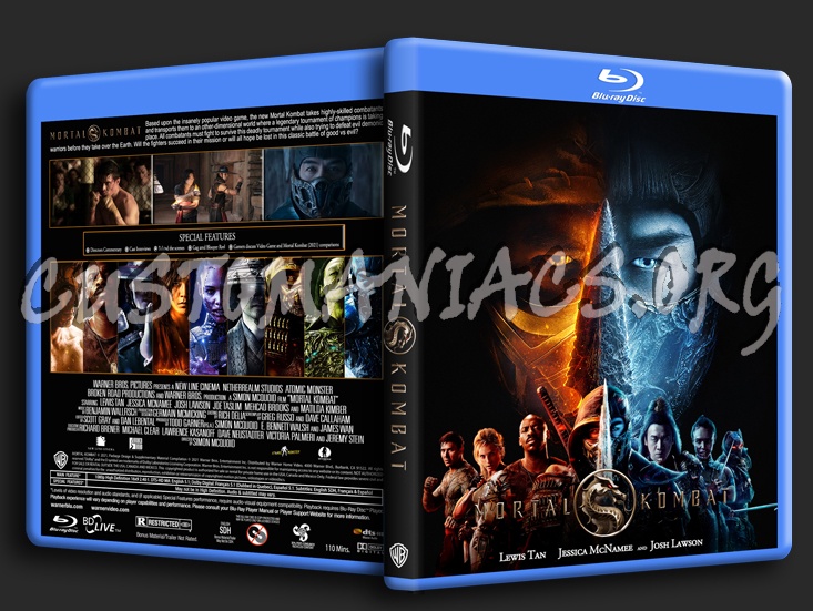 Mortal Kombat (2021) blu-ray cover