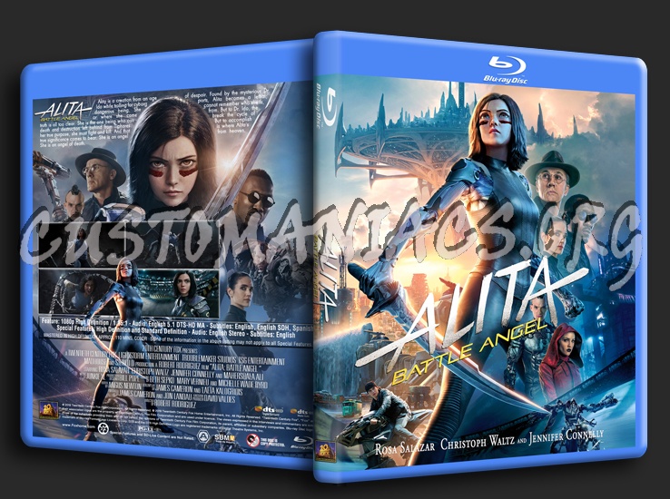 Alita: Battle Angel (2019) blu-ray cover