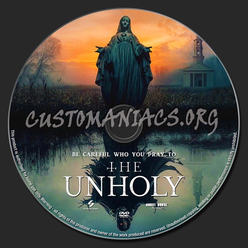 The Unholy dvd label