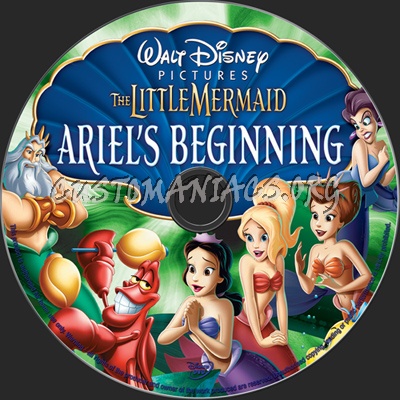 The Little Mermaid Ariels Beginning dvd label