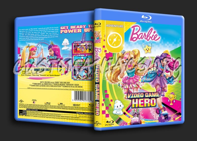 Barbie Video Game Hero blu-ray cover