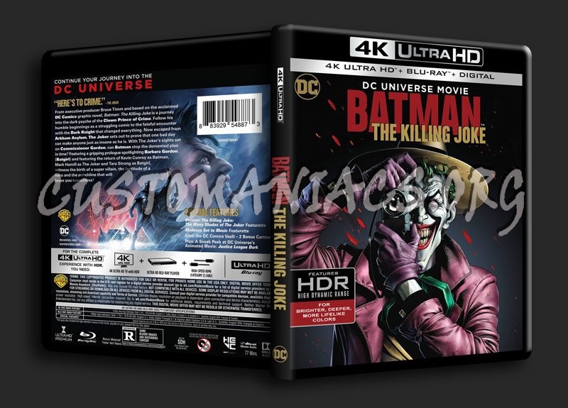 Batman The Killing Joke 4K blu-ray cover