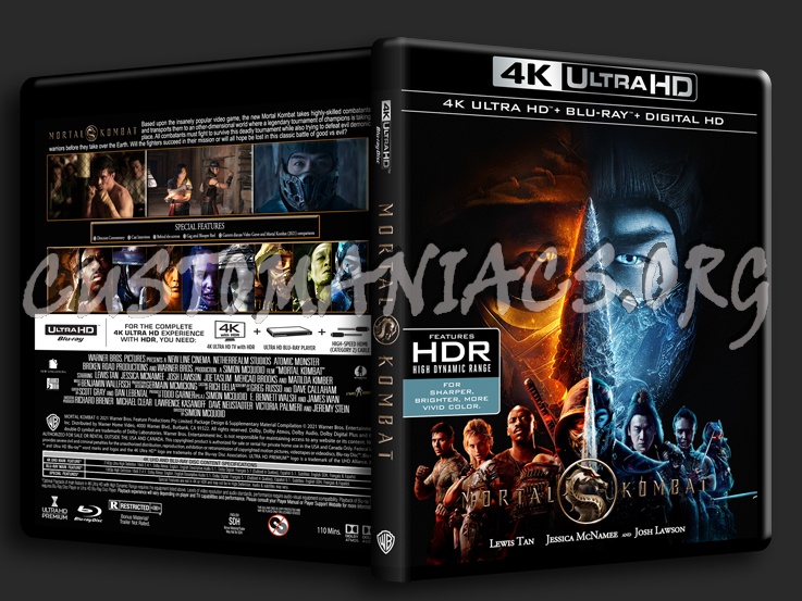 Mortal Kombat 4K (2021) blu-ray cover